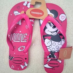 NWT Havaianas Minnie Mouse W 11-12